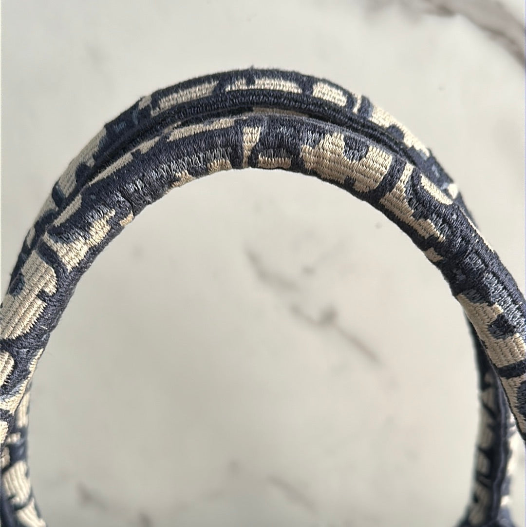 Christian Dior Large Book Tote Blue, Preowned