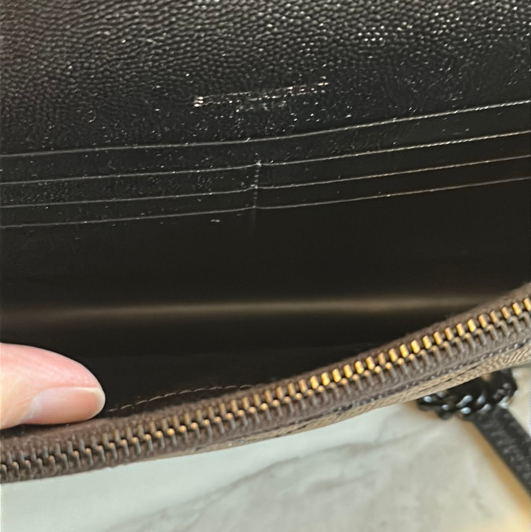Saint Laurent Small Envelope flap wallet on chain, NEW