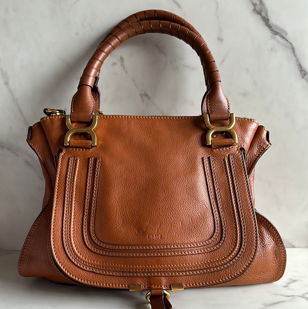 Chloe Marcie Medium Satchel, Preowned