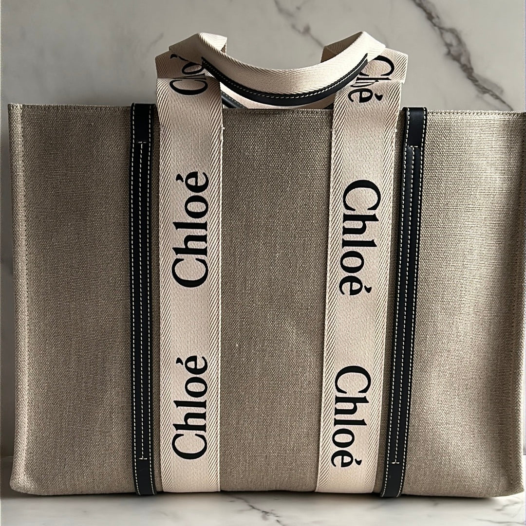 Chloe Large Woody Tote, NEW