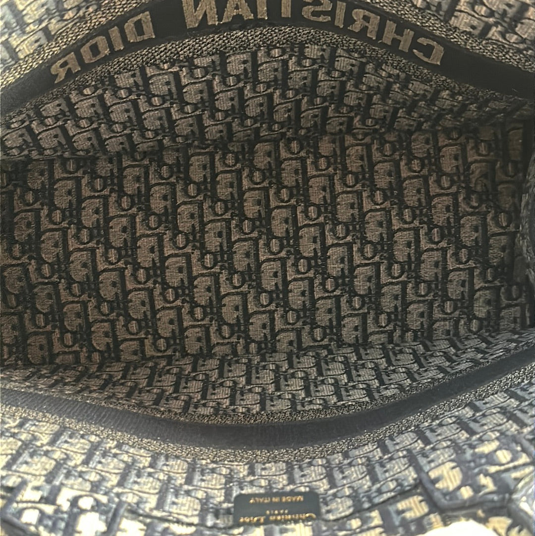 Christian Dior Large Book Tote Blue, Preowned