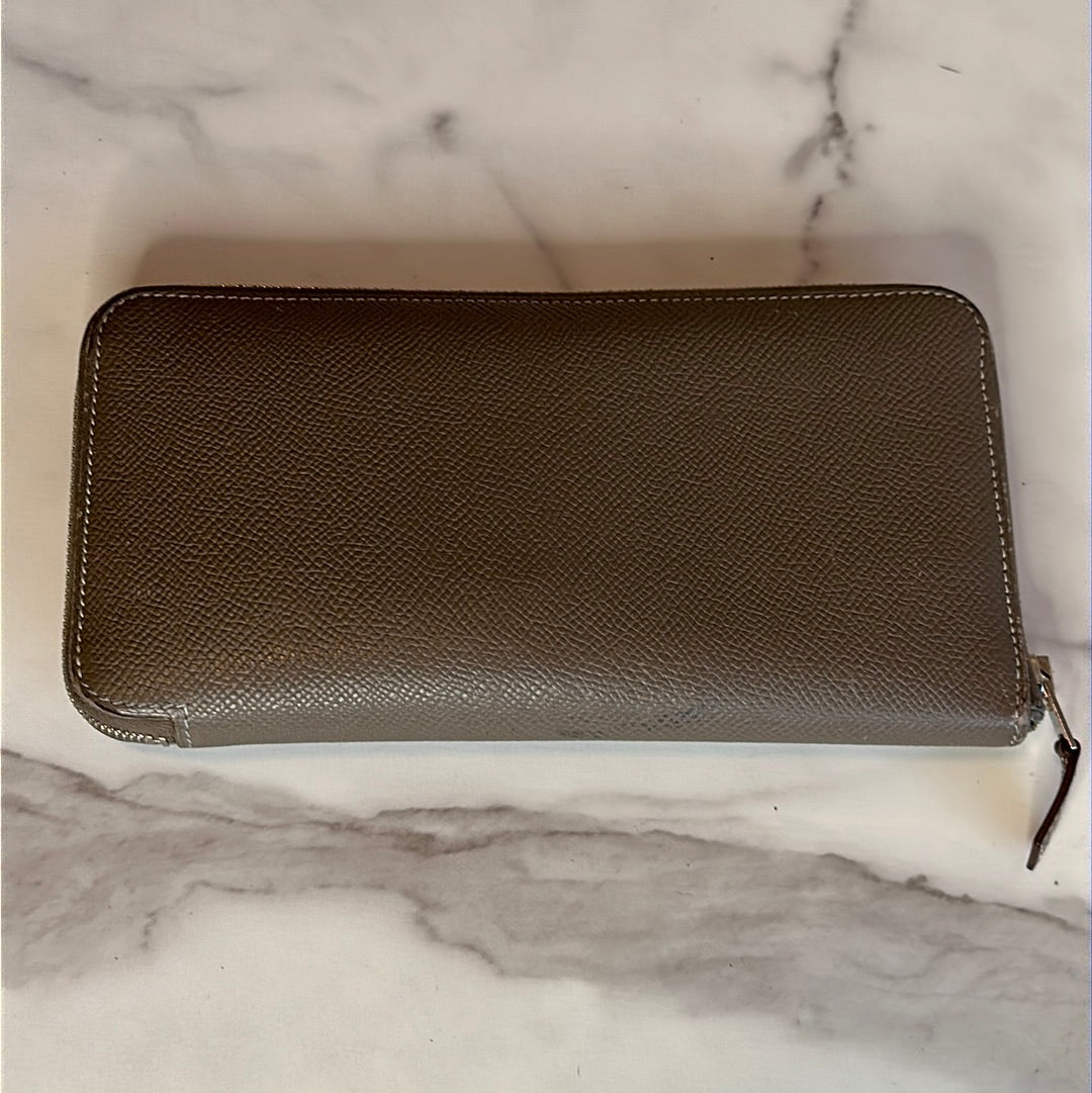 Hermes Azap Zip Around Epsom long wallet, Preowned