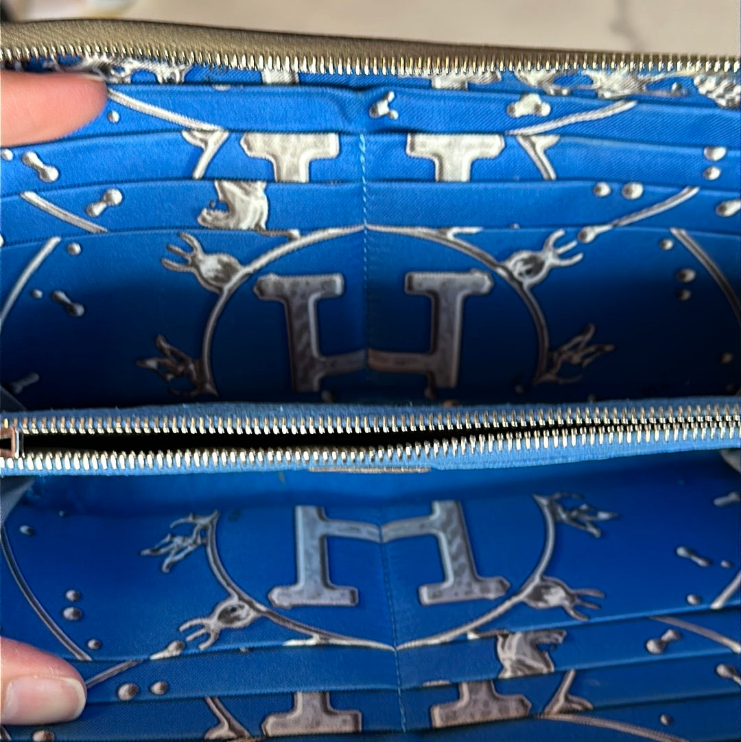 Hermes Azap Zip Around Epsom long wallet, Preowned