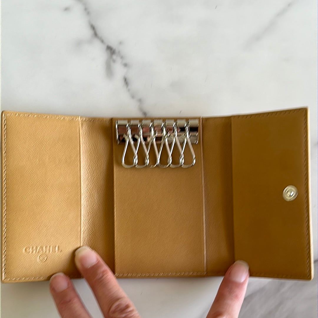 Chanel chocolate bar key case, preowned