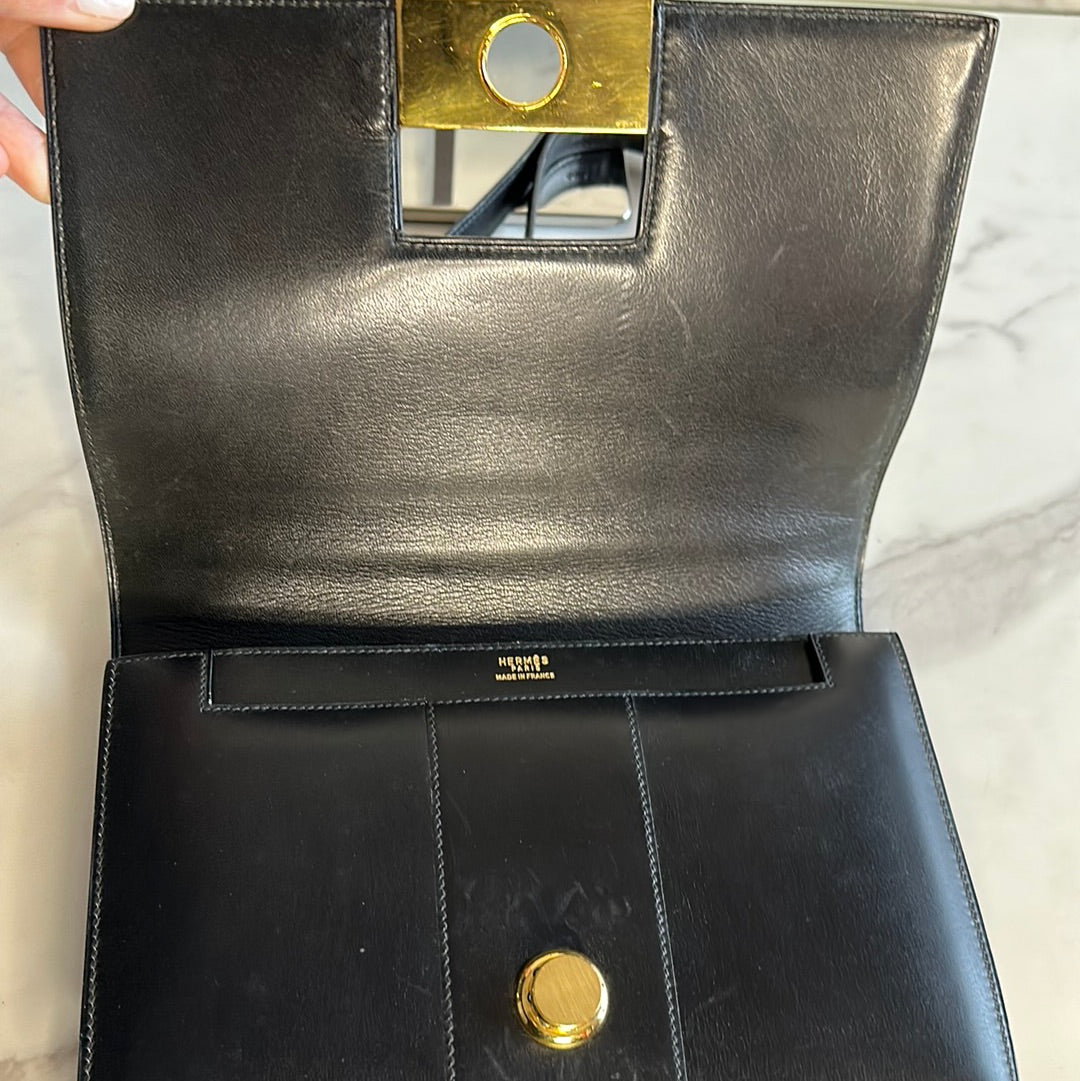 Hermès Box Calfskin Shoulder Bag, Preowned