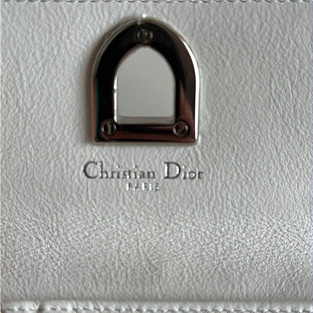Christian Dior silver wallet, preowned