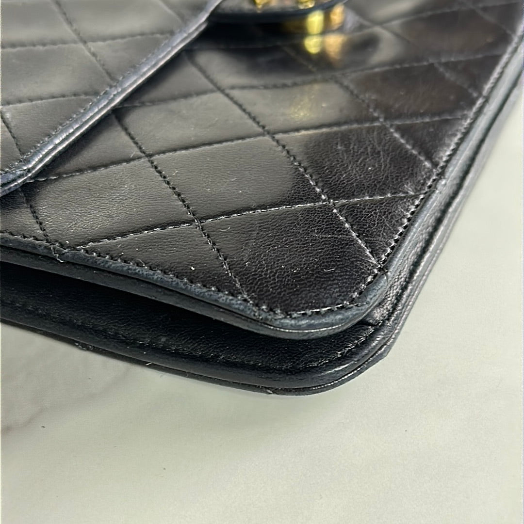 Chanel Small Flap Quilted Lambskin Chain Bag, Preowned
