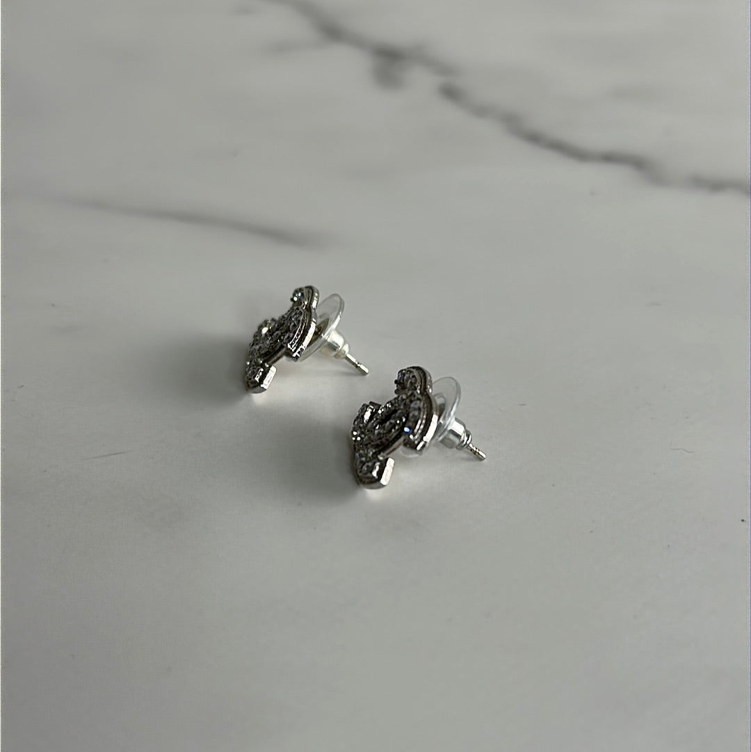 Chanel Rhinestone Earrings