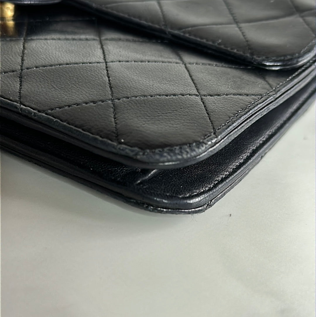 Chanel Small Flap Quilted Lambskin Chain Bag, Preowned
