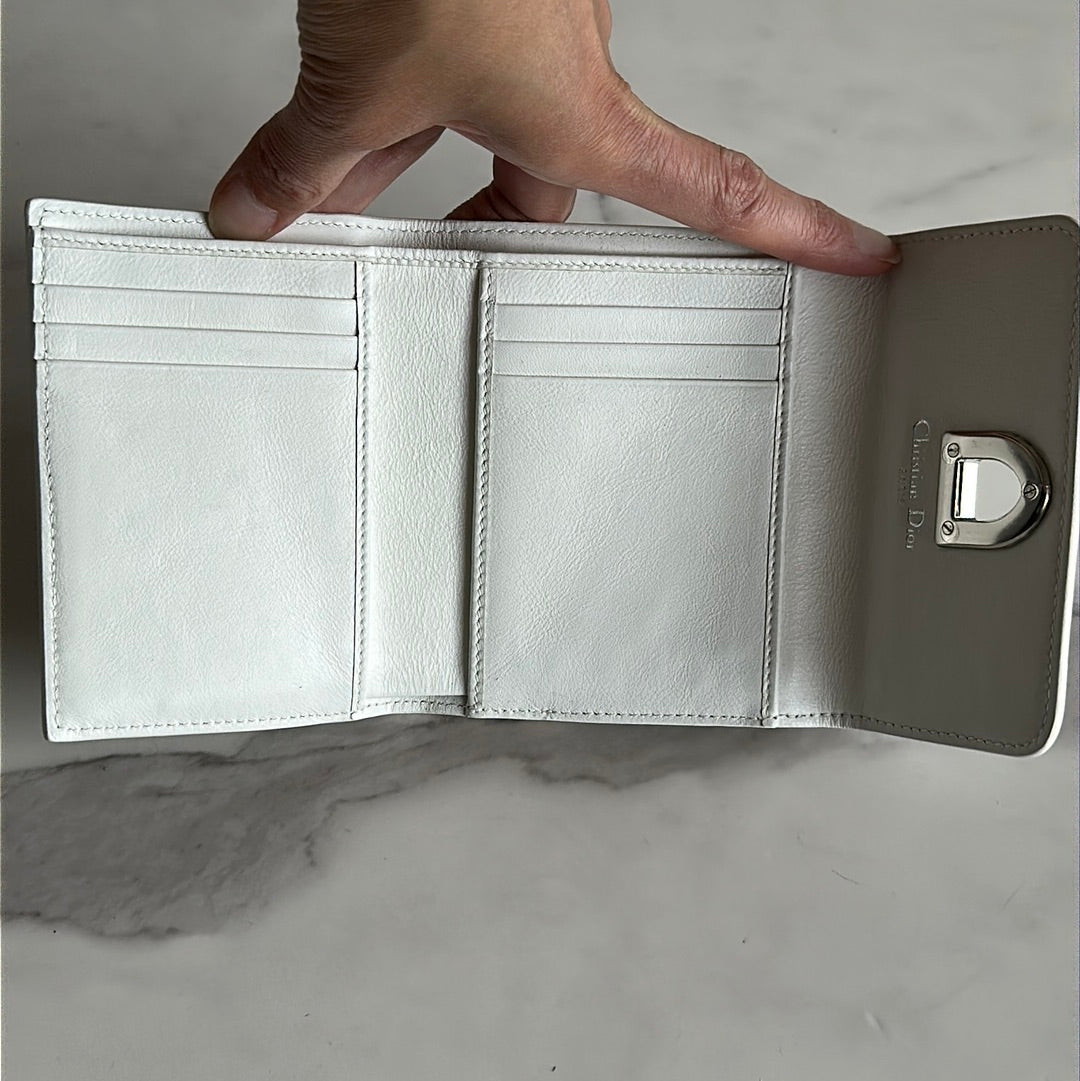 Christian Dior silver wallet, preowned