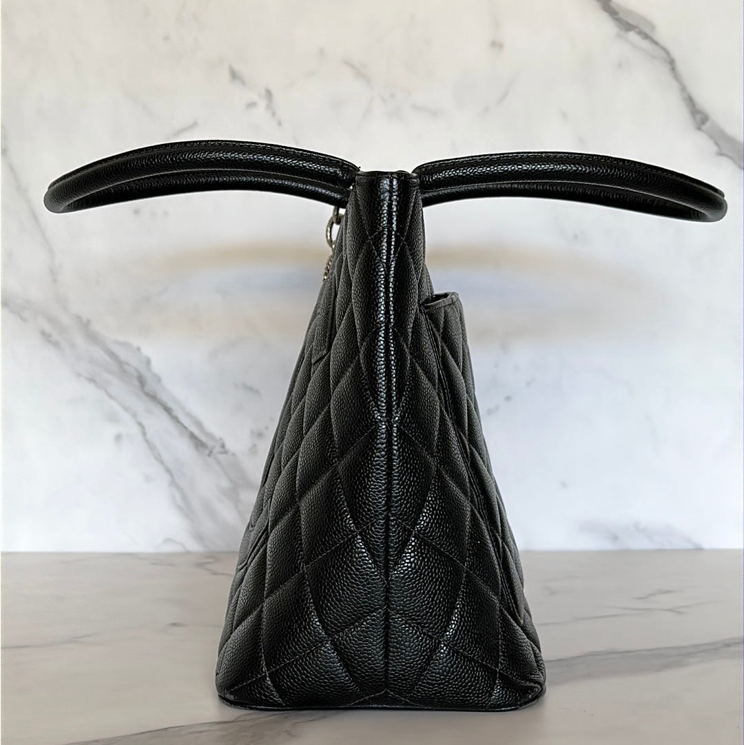 Chanel Matelasse CC Caviar Tote Bag, Preowned