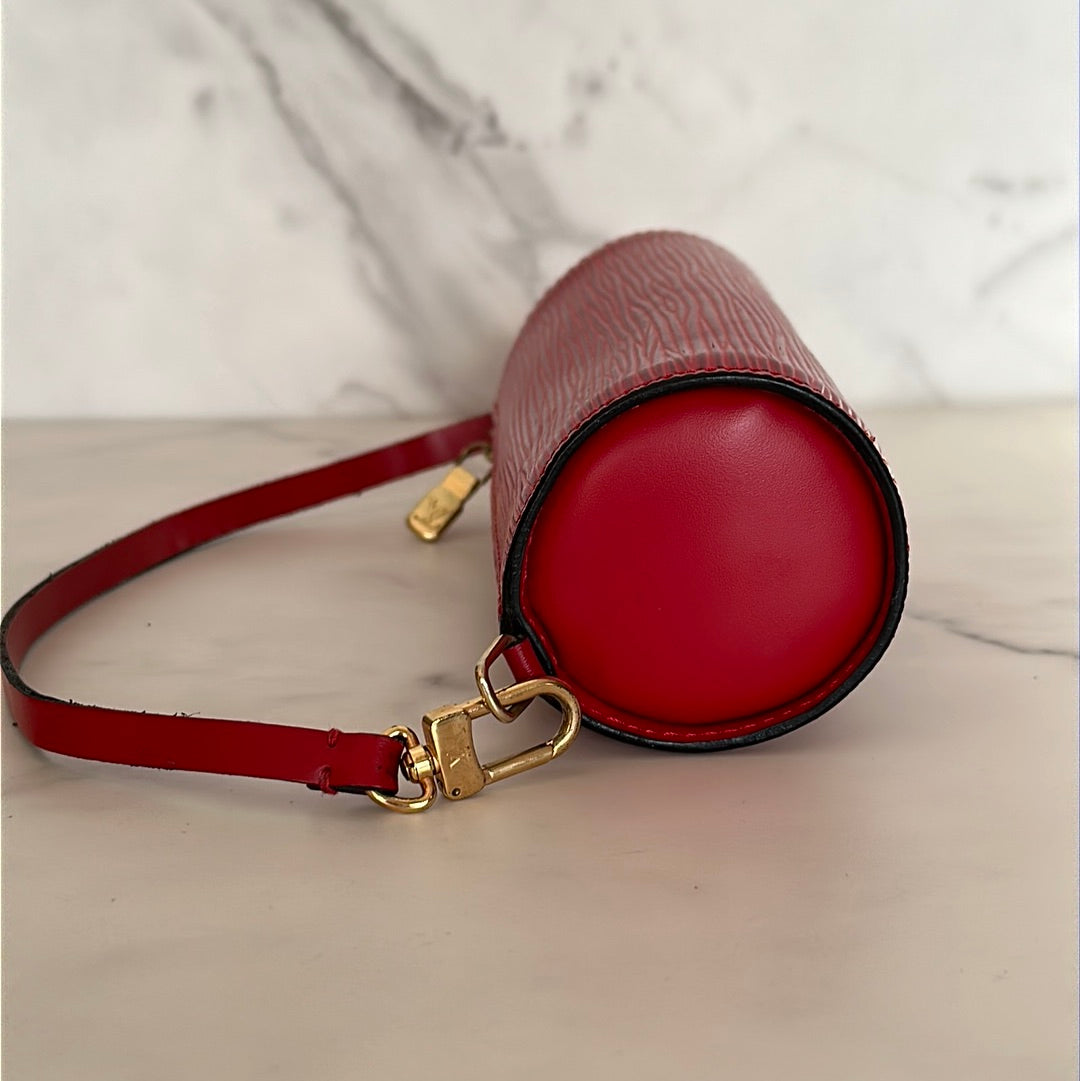 Louis Vuitton Mini Papillon in Red, Preowned