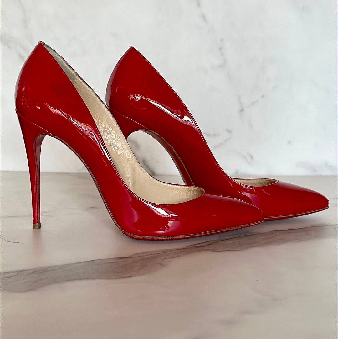 Louboutin Pigalle 100 Patent Leather 38.5, Preowned