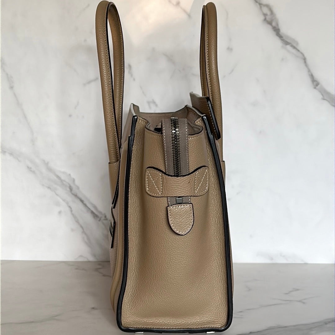 Celine Luggage Micro Shopper, Preowned