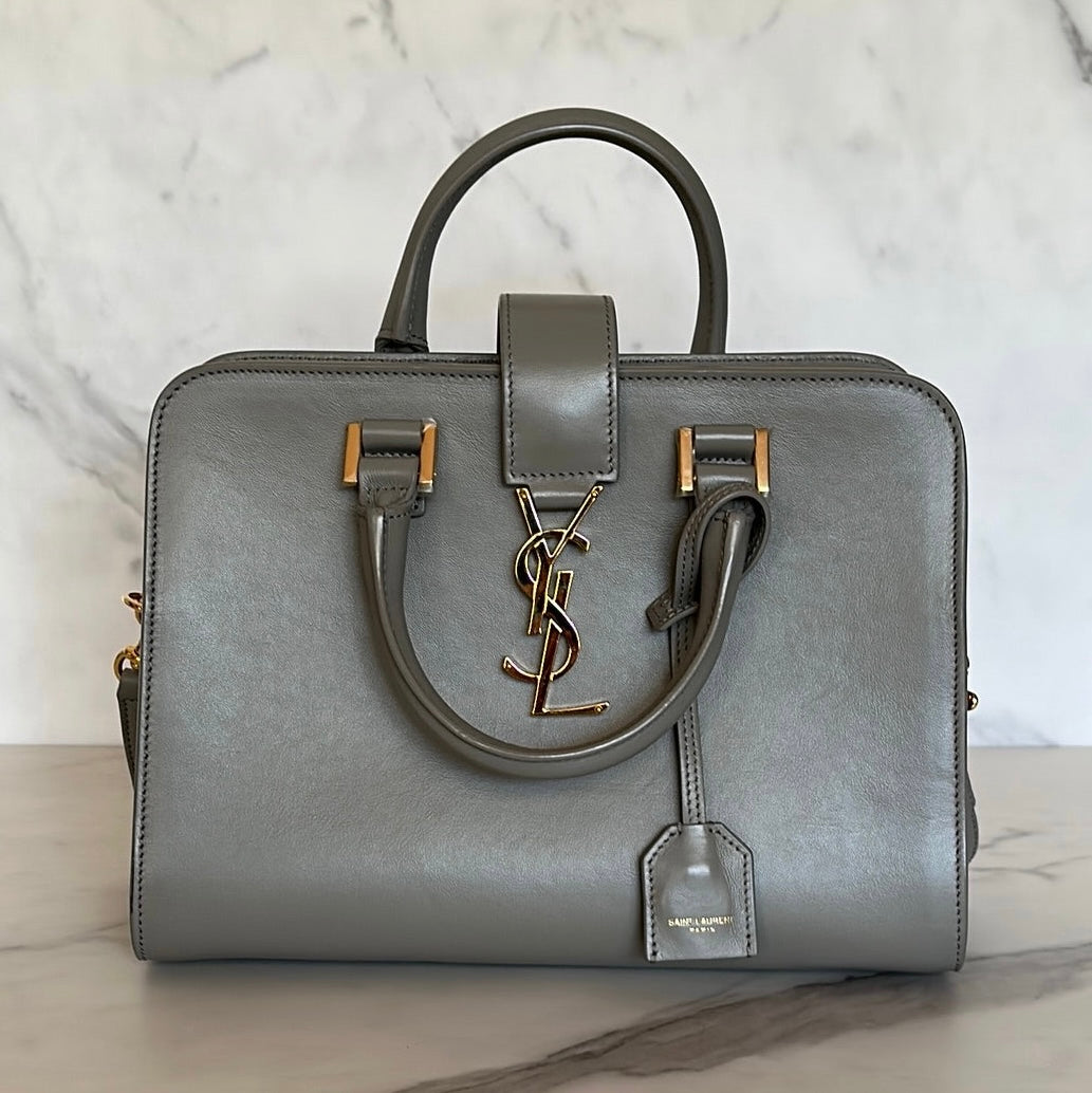Saint Laurent Small Monogram Cabas, Preowned