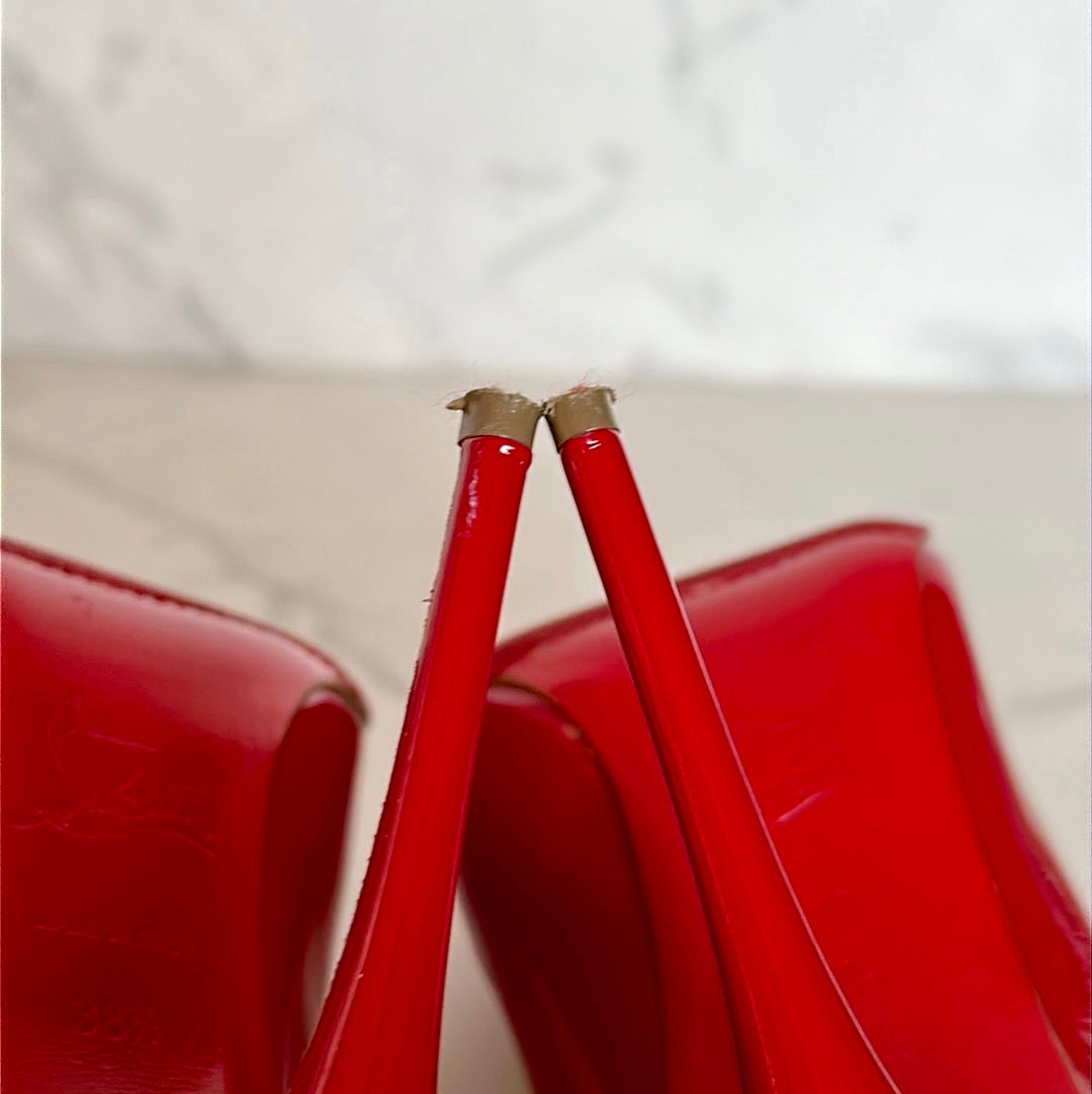 Louboutin Pigalle 100 Patent Leather 38.5, Preowned