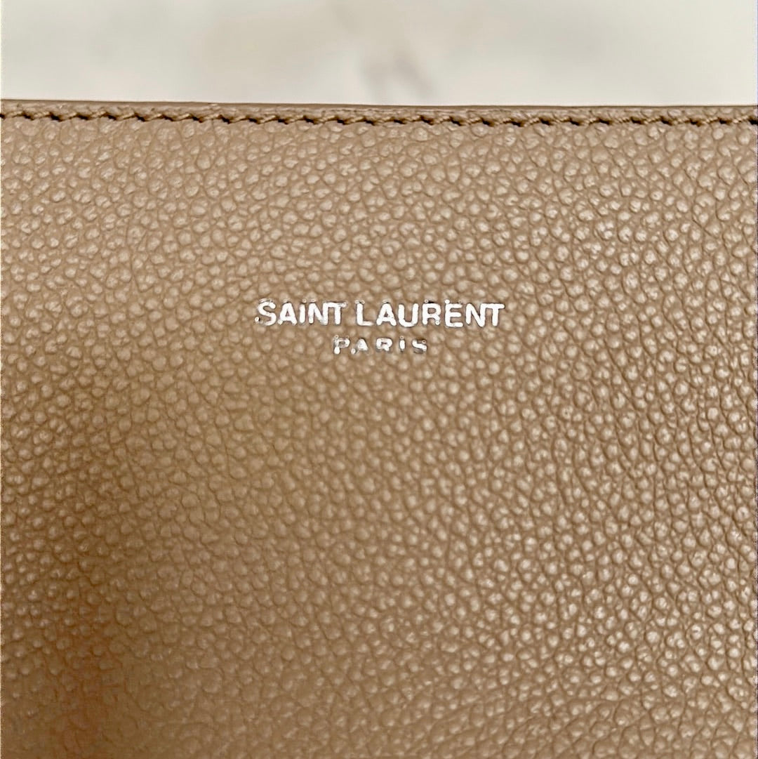 Saint Laurent 2 Way Leather Tote, Preowned