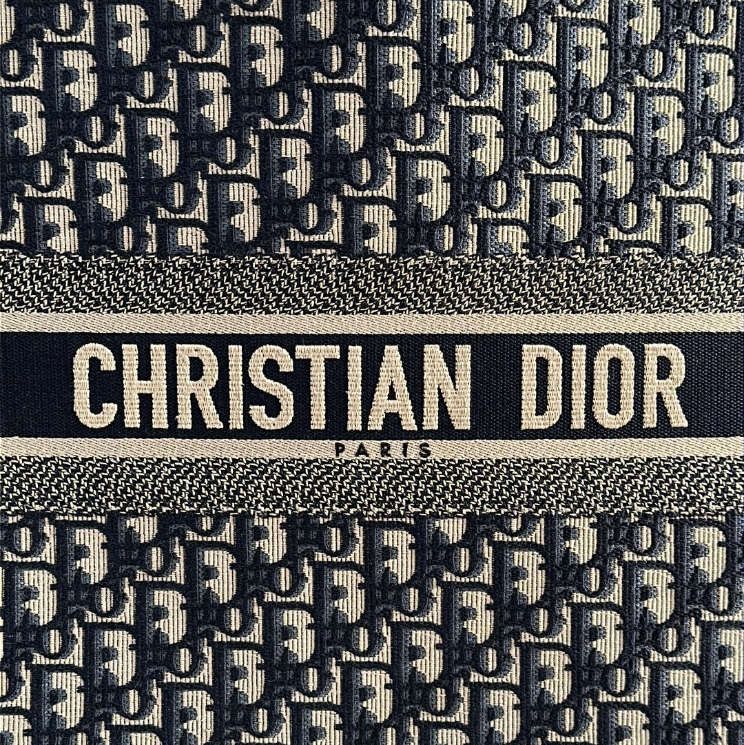 Christian Dior Large Book Tote Blue, Preowned