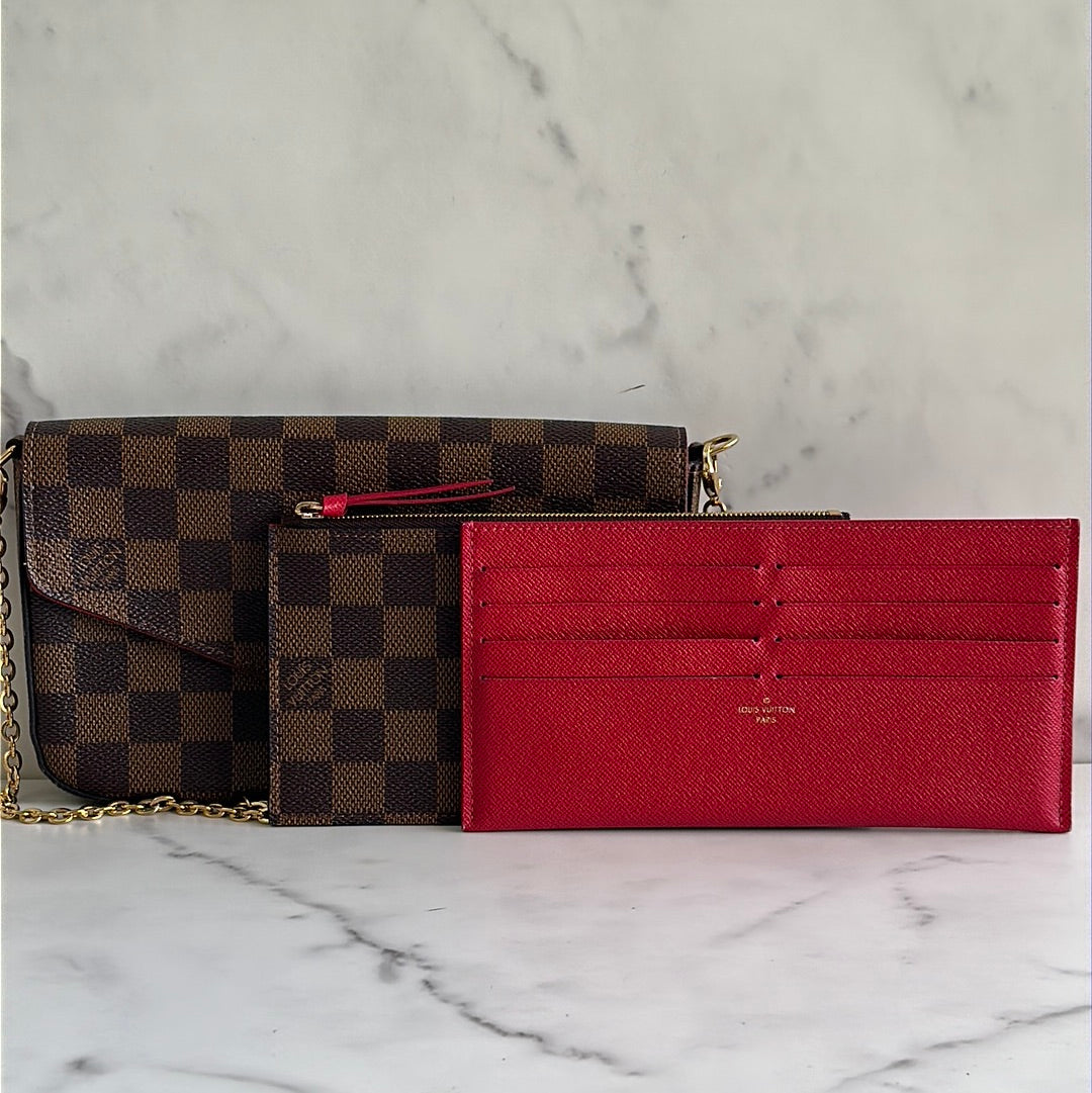 Louis Vuitton Damier Ebene Félicie Pochette, Preowned