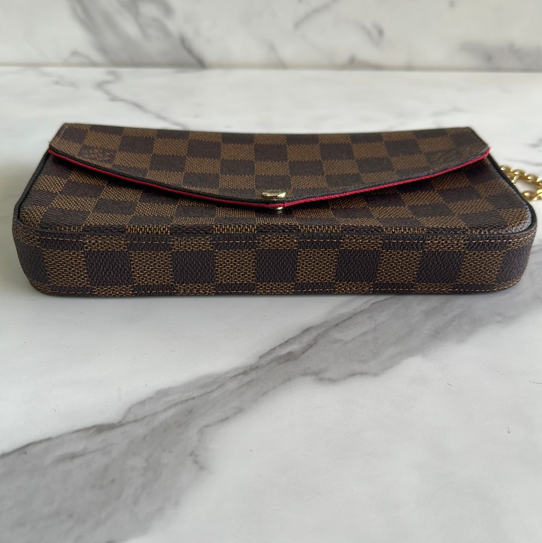 Louis Vuitton Damier Ebene Félicie Pochette, Preowned