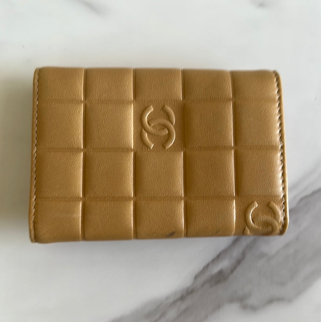 Chanel chocolate bar key case, preowned