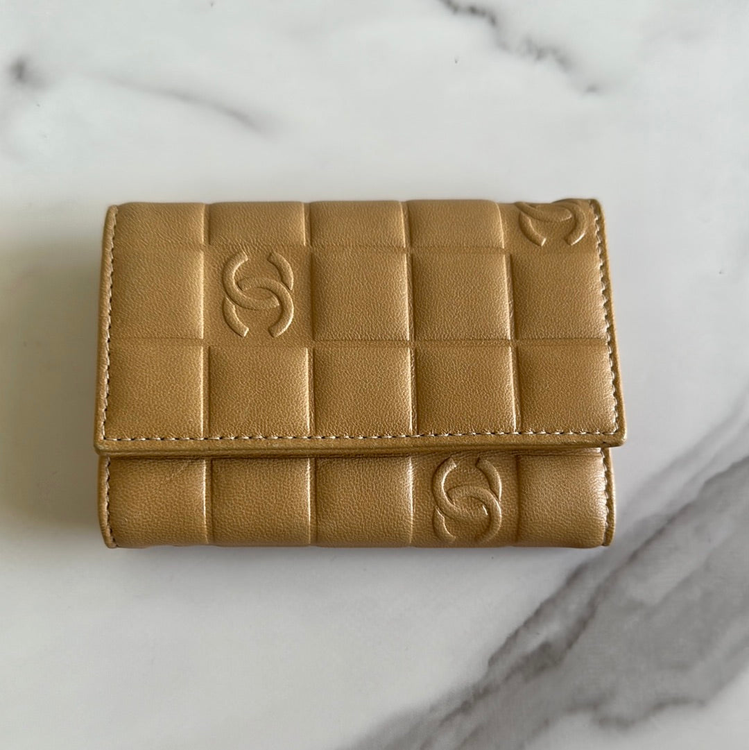 Chanel chocolate bar key case, preowned