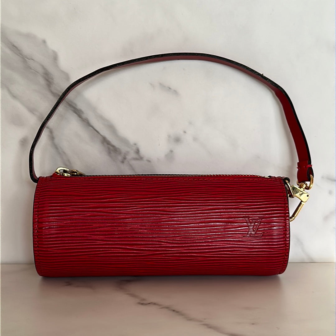 Louis Vuitton Mini Papillon in Red, Preowned