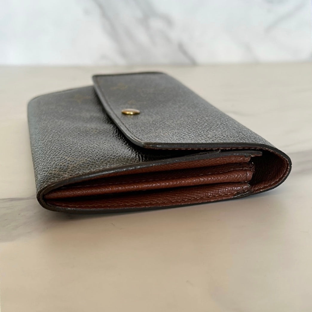 Louis Vuitton Porte Monnaie Canvas Wallet, Preowned