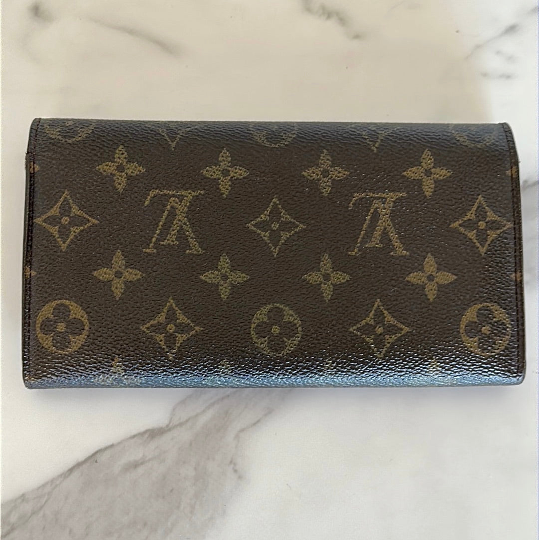 Louis Vuitton Porte Monnaie Canvas Wallet, Preowned