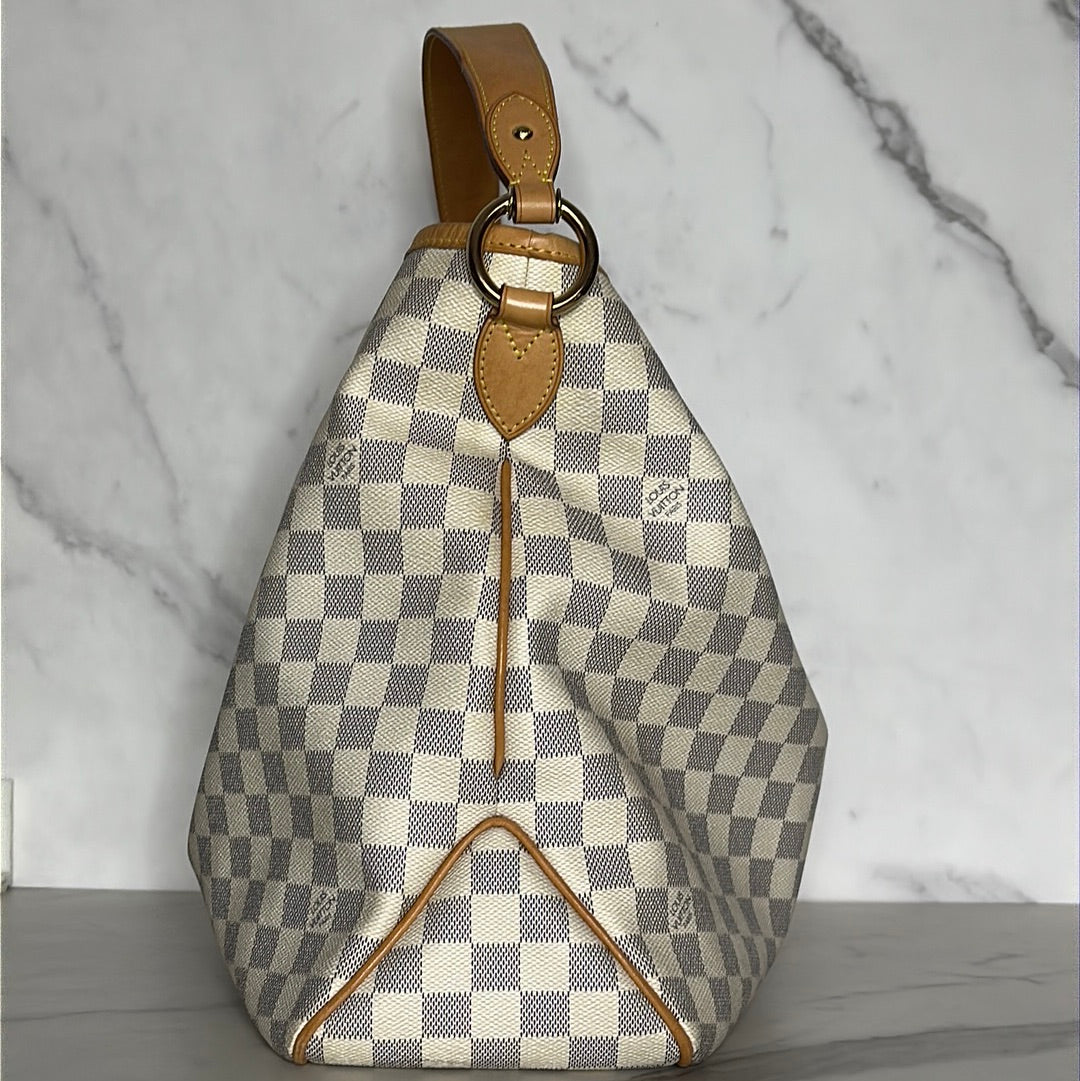 Louis Vuitton Delightful Damier Azur MM Preowned Shore Luxury Club