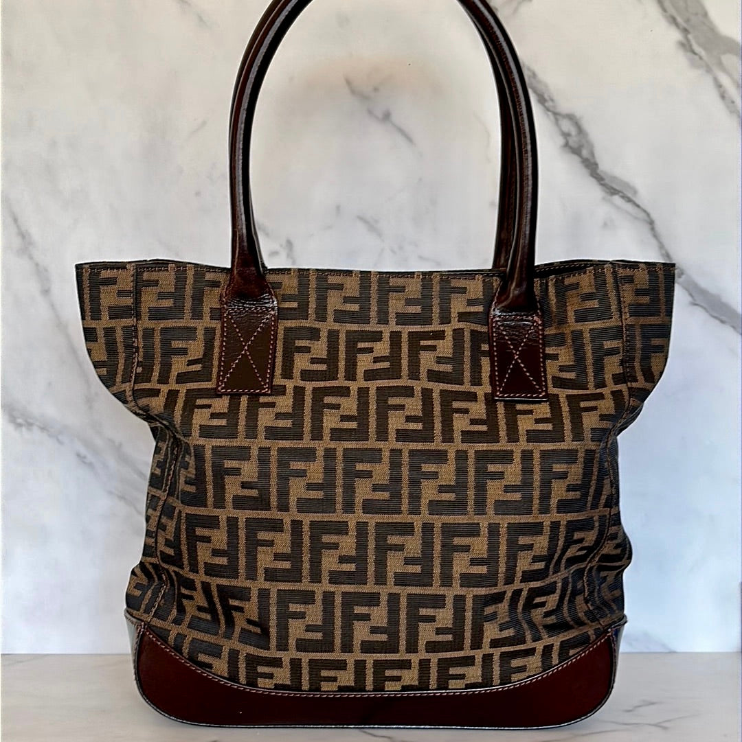 Fendi Zucca Tote, Preowned