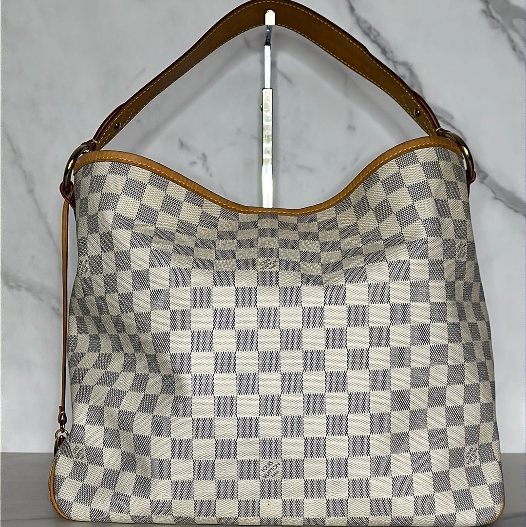 Louis Vuitton Delightful Damier Azur MM, Preowned