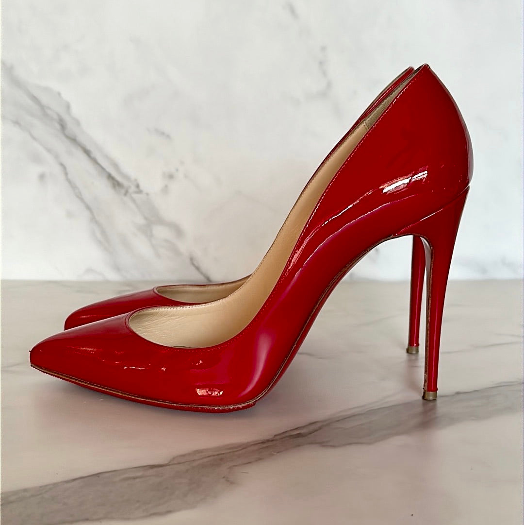 Louboutin Pigalle 100 Patent Leather 38.5, Preowned