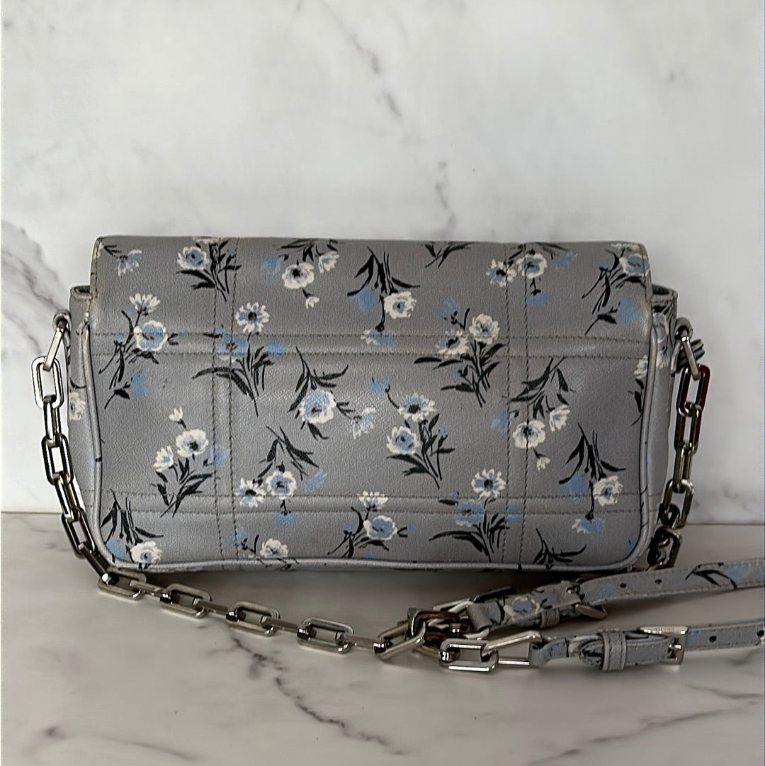 Prada Flower Leather Chain shoulder bag, Preowned