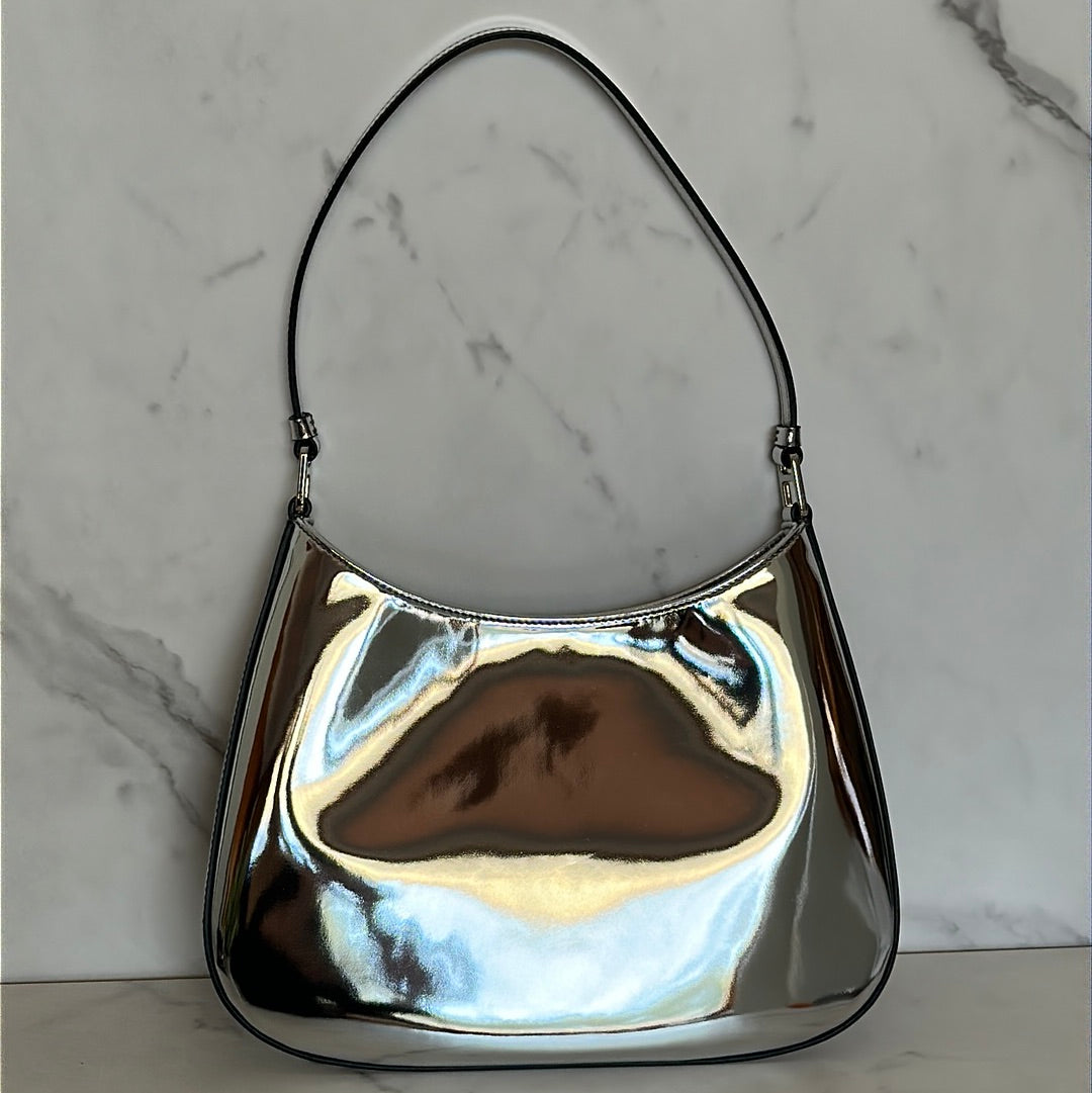 Prada Cleo Bag in Silver, Preowned
