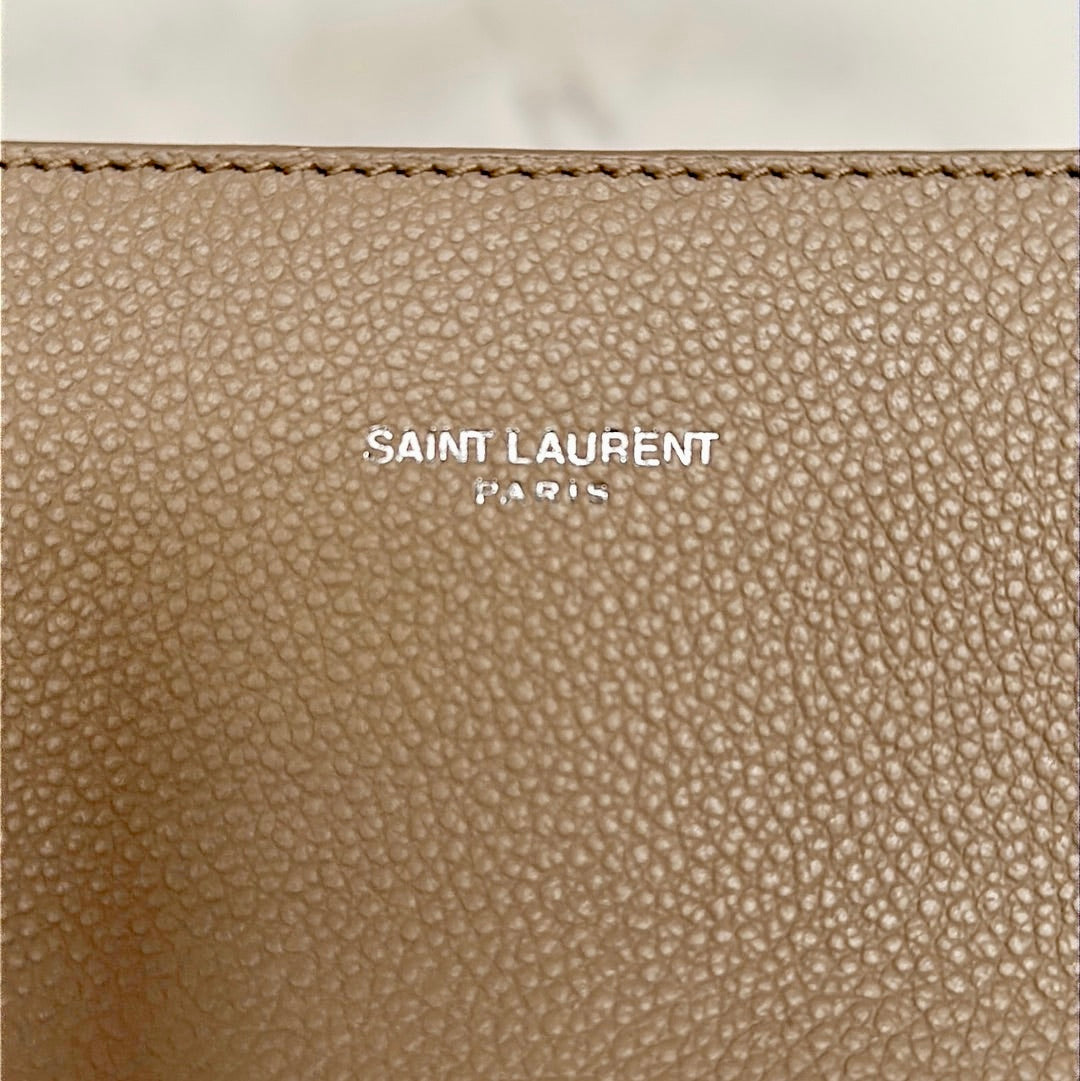 Saint Laurent 2 Way Leather Tote, Preowned